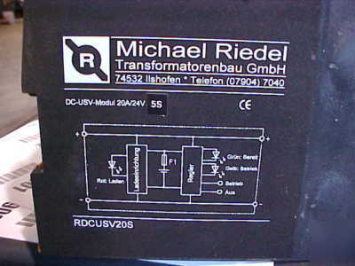 Michael riedel dc-usv-modul 20A/24V 5S dc ups