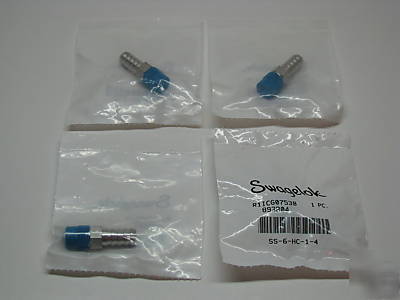 New swagelok stainless steel barb fittings lot of 4