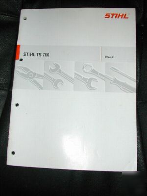 New ts 700, 800 stihl cut off saw service manual * *