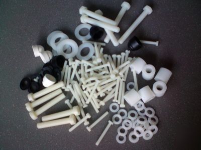 Plastic nylon screws washers nuts job lots wholesale