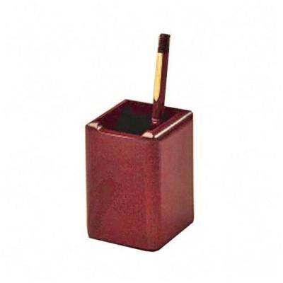 Rolodex wood tones desktop pencil cup mahogany 23380