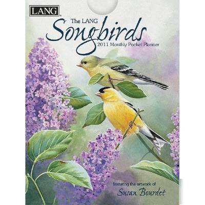 Songbirds susan bourdet 2011 monthly pocket planner lg