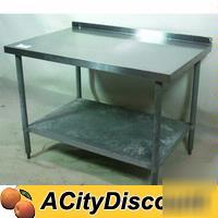 Used s/s commercial utility work prep table 48X30