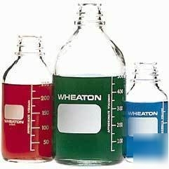 Wheaton media bottles, graduated, wheaton 219720 with