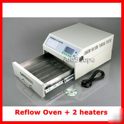 New 300X320 smd bga desktop auto reflow oven+2 heaters