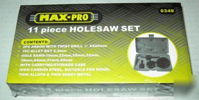 New brand 11PCE hole saw / cutter drill bit set
