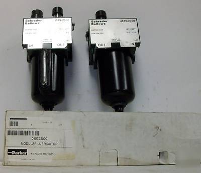 Schrader bellows modular air lubricators 4579-2000 lot 