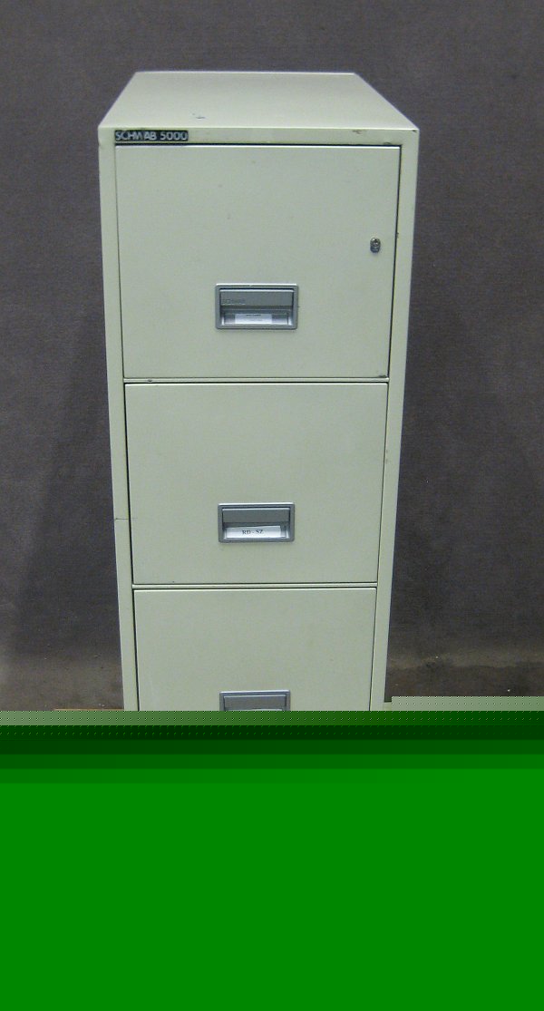 Schwab 5000 fireproof letter 4 drawer file cabinet