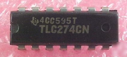 TLC274CN / TLC274 14-dip cmos quad op-amp