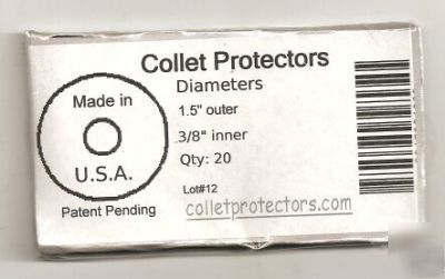 Collet protectors for your c.n.c. tooling.