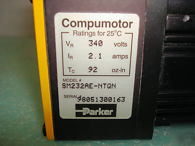 Compumotor SM232AE-ntqn servo motor + cables