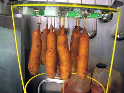 Custom corn dog fryer equipment-dog holder & stand