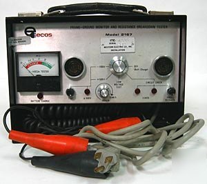 Ecos 2167 megger frame ground monitor resistance tester