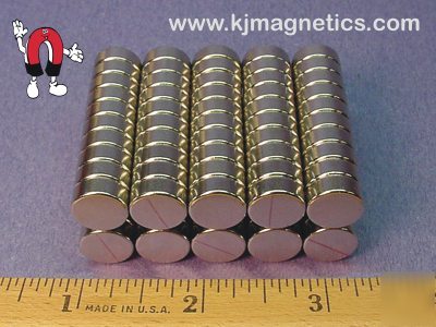 100 surplus neodymium disc magnets - strong 
