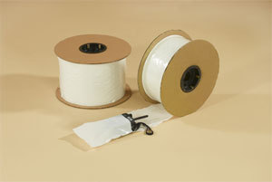 1000 - 10X12 2 mil bags on rolls w/white frt./clr. back