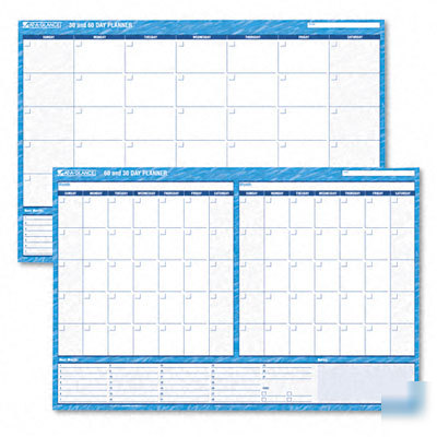 30-/60-day format reversible/eras undated wall planner
