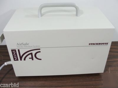 Airsafe stackhouse minivac smoke filtration vac system
