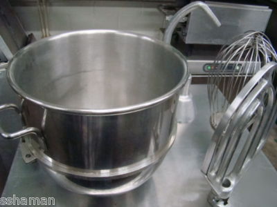 Authentic hobart 60QT to 40QT reducer mixing bowl + att
