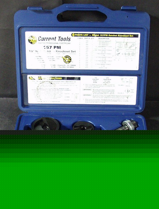 Current tools 157PM ratchet knockout set 1/2