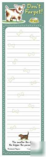 DogÂ green don't forgetÂ magnet thin list notebookÂ  