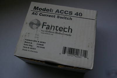 Fantech ac current sensing fan switch accs 40