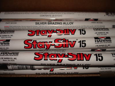 New 10 lbs harris stay-silv 15 silver brazing alloy