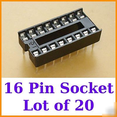 New 20X 16 pin dil dip ic socket 8-14-18 pin available