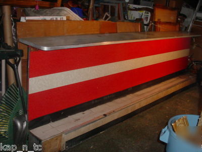 Origional 50's art deco mid century modern front bar 