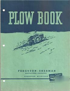 Plow book ..ferguson-sherman .2 bottom plow. 3 pt hitch