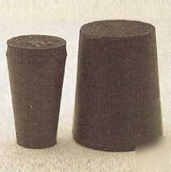 Plasticoid black rubber stoppers, solid 12-: 12-M290