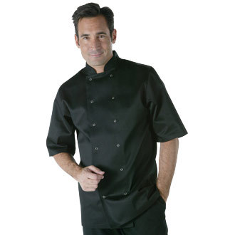 3 of short sleeve black vegas chef jacket size xs