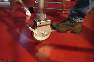 4 x adjustable scaffold tower wheels / castors