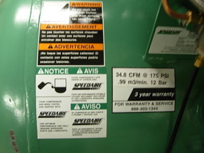 Commercial electric air compressor by speedaire 1WD74