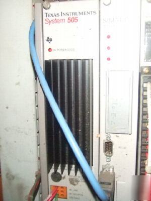 Complete texas instruments system 505 plc rack