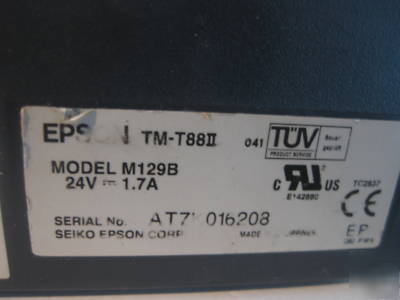Epson tm-T88II pos thermal receipt printer 129B
