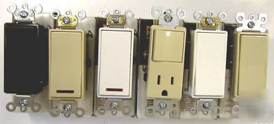 Leviton decora switch 4 way combo 20A 15A 277 v lot