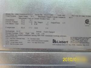 Liebert 10 ton himod precision cooling system 