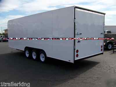 New closed rhino golfcart car hauler enclosed trailer