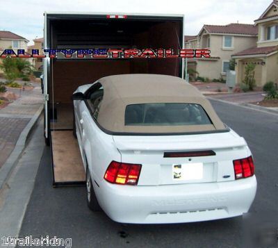 New closed rhino golfcart car hauler enclosed trailer