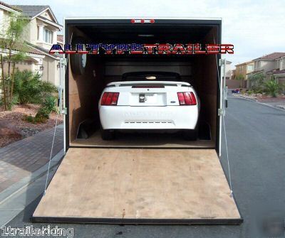 New closed rhino golfcart car hauler enclosed trailer