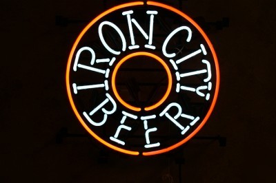 New large iron city beer i.c. light neon sign 21