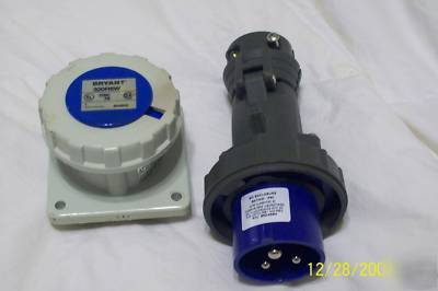 Pass & seymour PS320P6-w watertight plug & receptacle