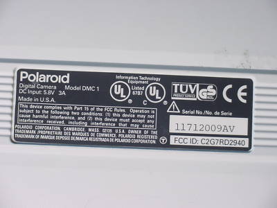 Polaroid digital microscope camera dmc 1 f/ leica MZ125