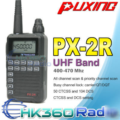 Puxing px-2R uhf 400-470MHZ radio+earpiece PX2R