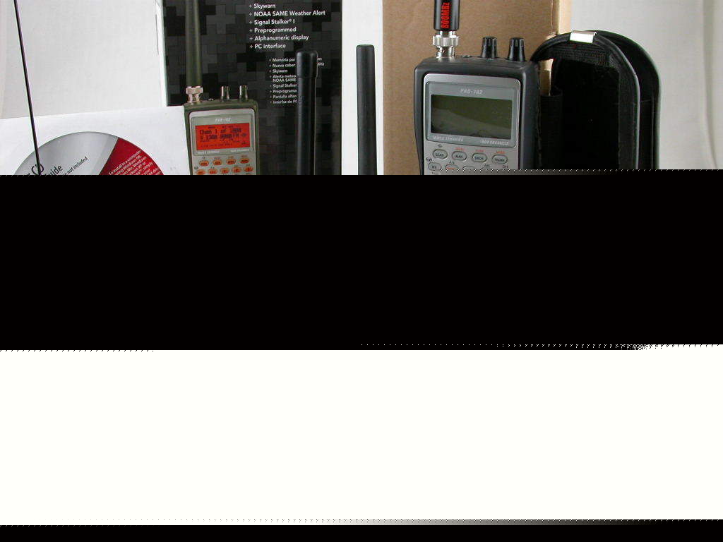 Radioshack pro-162 trunking handheld scanner + extras