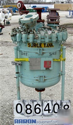 Used: pfaudler glass lined receiver tank, 50 gallon, 91