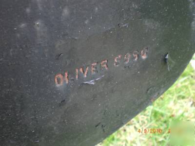 Vintage oliver 8990 plow tractor horse yard implement