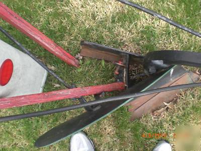 Vintage oliver 8990 plow tractor horse yard implement