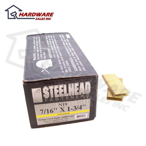 Steelhead galvanized staples 7/16X 1-3/4