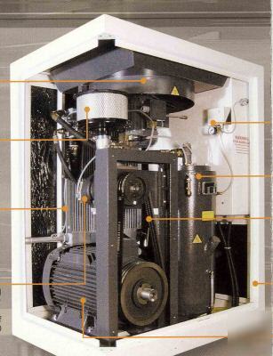 Us air rotary screw compressor 350 hp 1634 cfm ir gd